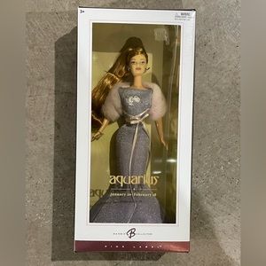 Mattel Barbie Collector Zodiac Doll:Aquarius JAN 20- FEB 18 PINK LABEL (NEW)